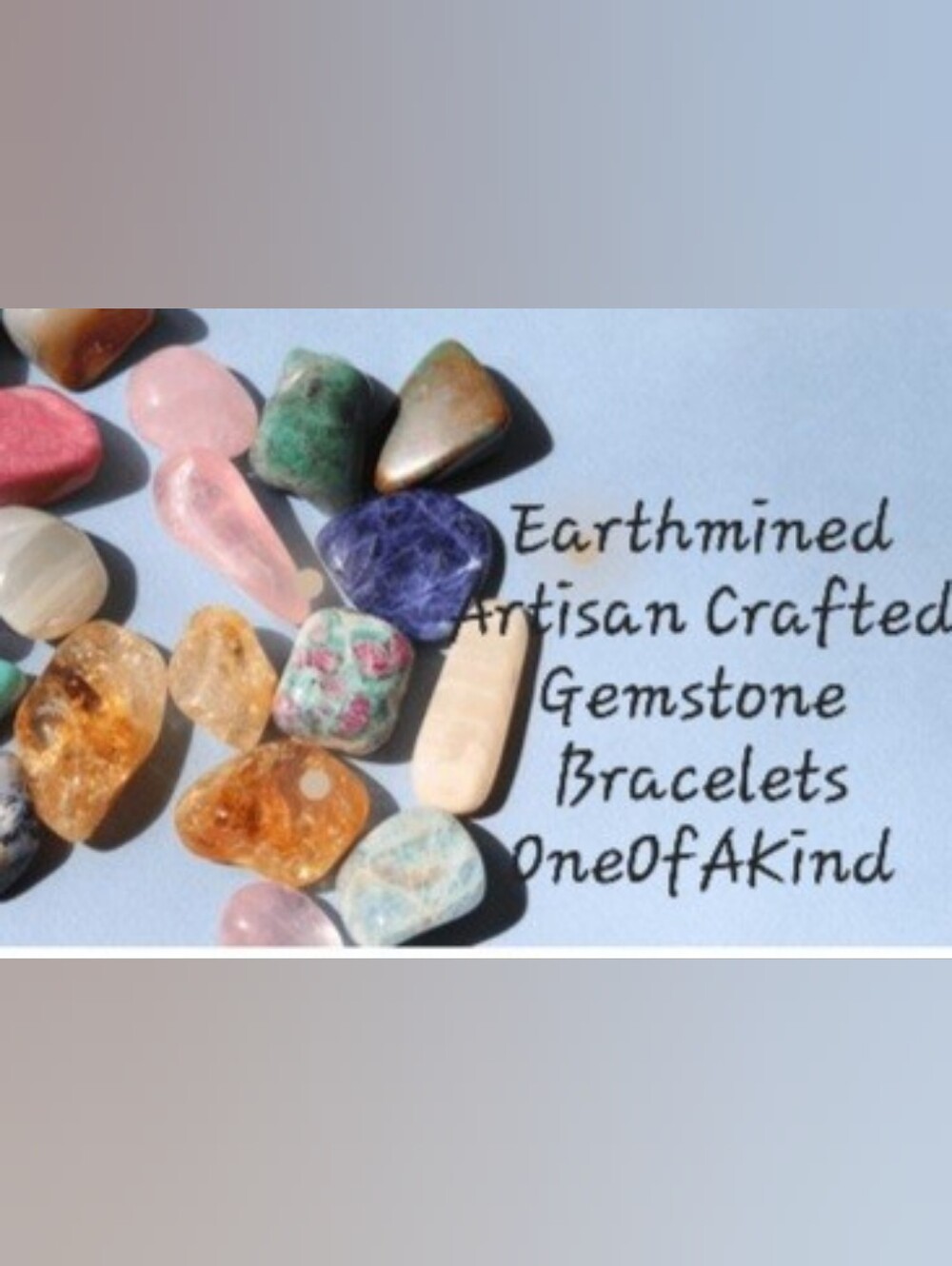 Gemstone Bracelets .Natural   ♡One Of A Kind♡ Artisan Curated & HandCrafted